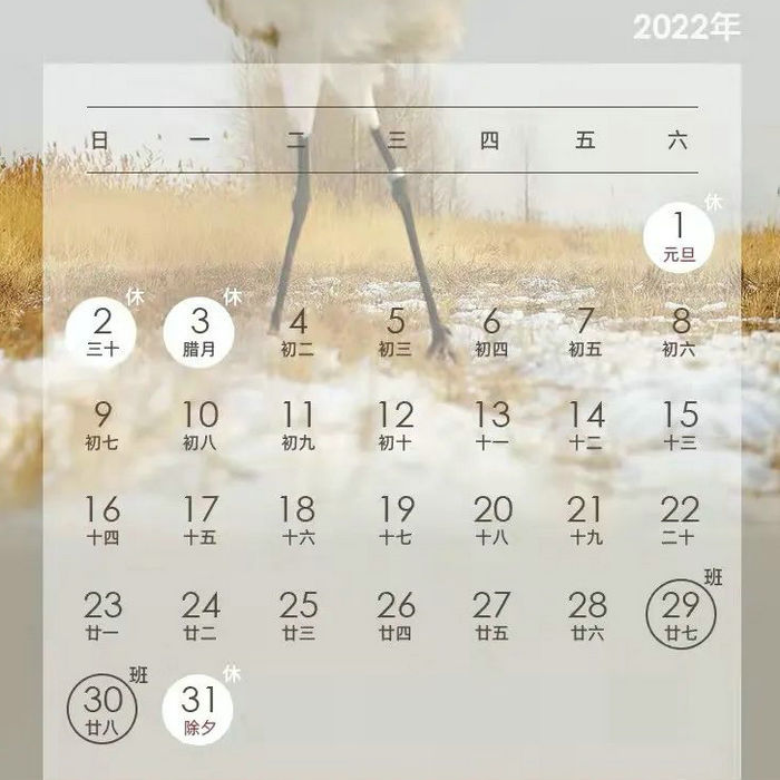 關于2022年元旦假期通知